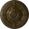 Ekena Millwork Vincent Ceiling Medallion (Fits Canopies up to 6"), Hand-Painted Brass, 26"OD x 3"P CM26VIBRS - alternate 1